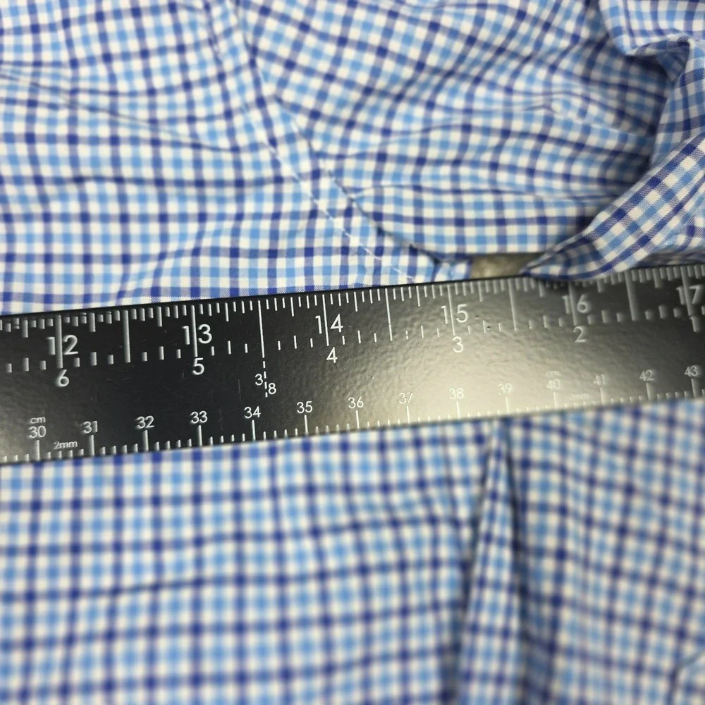 Ralph Lauren Shirt Kids 7 Blue White‎ Cotton Check Long Sleeve Button Down